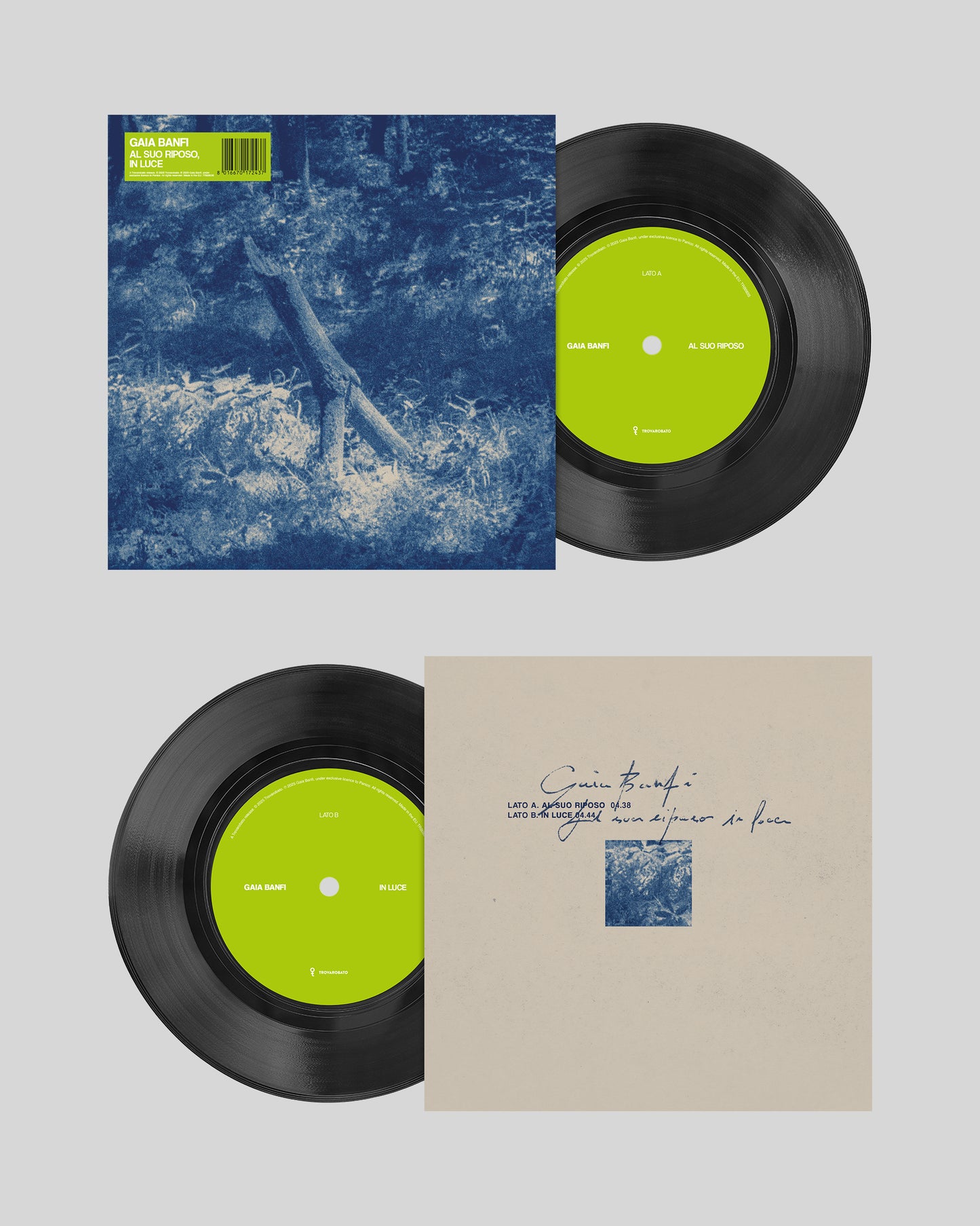 Gaia Banfi - Al suo riposo, in luce 7'' vinyl LTD EDITION