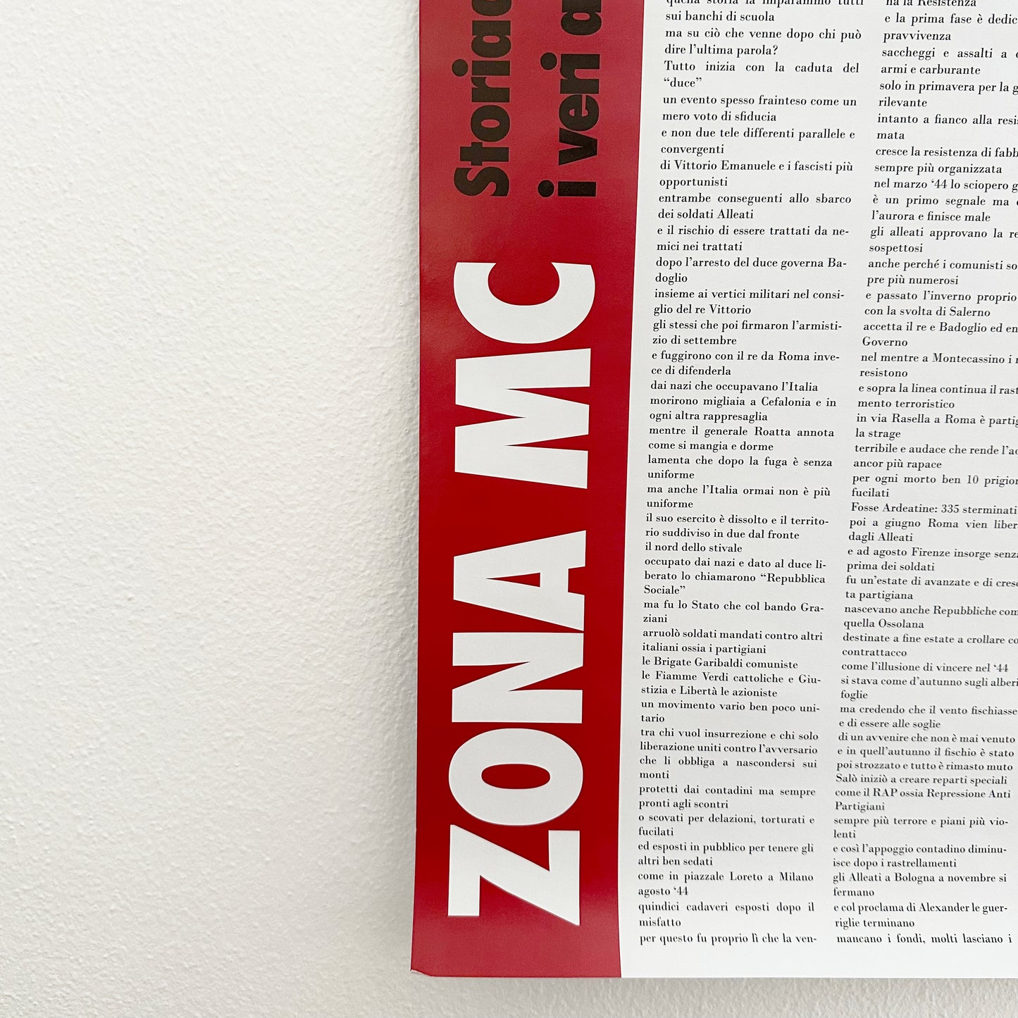 Storia della Resistenza - Zona MC